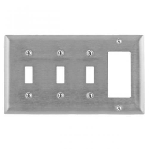 WALLPLATE, 4-G, 3) TOG 1) DEC, AL